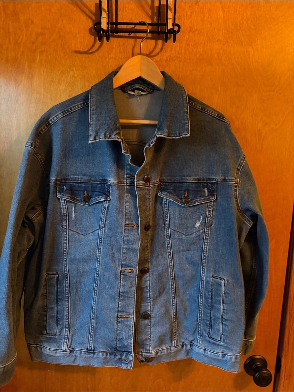 Terra and Sky women’s oversized fit jean jacket